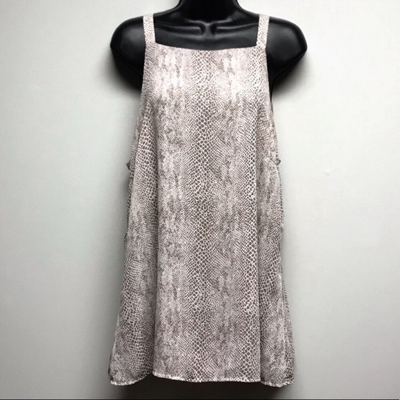 Banana Republic Tops - Banana Republic Cream Snakeskin Printed Tank Top